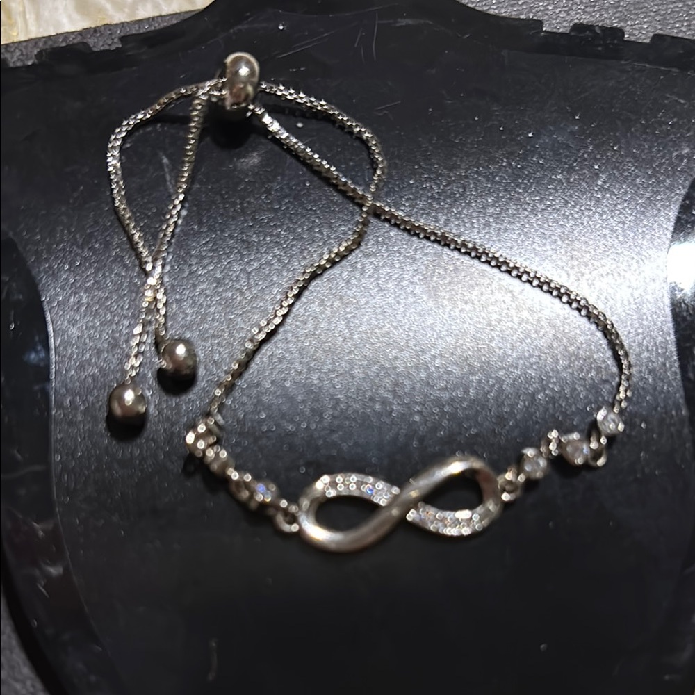 Silver Infinity Bracelet - Picture 2 of 2